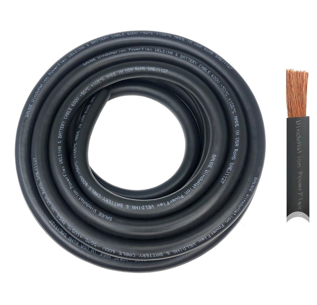 4/0 Gauge Pure Copper Ultra Flexible Welding & Battery Cable