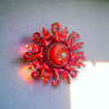 Vibrant Sun Wall Art | 24-Inch Mexican Metal Decor