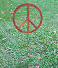 Outdoor Peace Sign or Peace Sign Wall Art